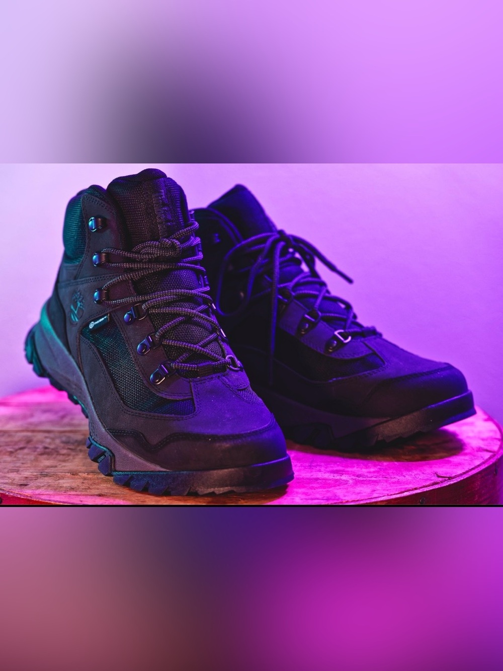 Timberland Black Rugged Hiking Boots - All-Weather Lace-Up